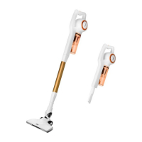 Пылесос Kitfort КТ-5105-3, вертикальный, 600 Вт, 0.9 л, бело-оранжевый