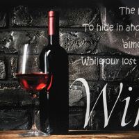 Кухонный фартук "Вино и лёд" (фотопечать) 3000х600 мм