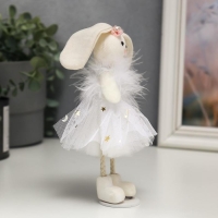 Сувенир текстиль "Милая зайка в платье с золотыми точками" 18х5х4 см Сувенир текстиль "Милая зайка в платье с золотыми точками" 18х5х4 см