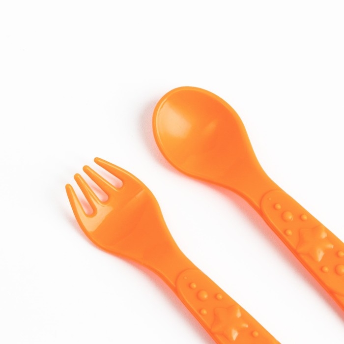 Набор детской посуды &laquo;Очень вкусно&raquo;, тарелка на присоске 250мл, вилка, ложка