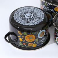 Набор эмалированных кастрюль Pasta, 3 предмета: 2 л, 3 л, 4 л, индукция Набор эмалированных кастрюль Pasta, 3 предмета: 2 л, 3 л, 4 л, индукция