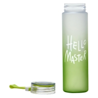 Бутылка для воды, 500 мл Hello Master, 22 х 6 см, зеленая Бутылка для воды, 500 мл Hello Master, 22 х 6 см, зеленая