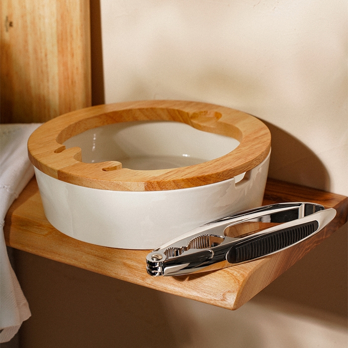 Орешница фарфоровая с орехоколом SL Home &laquo;Тренто&raquo;, 2 предмета: орешница, орехокол