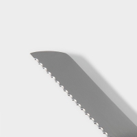 Нож для хлеба Доляна «Грайм», лезвие 17 см, цвет чёрный Нож для хлеба Доляна «Грайм», лезвие 17 см, цвет чёрный