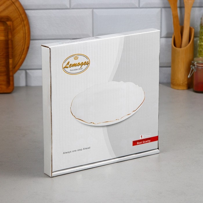 Блюдо «Волна», 25 см, круглое, фарфор, Иран Блюдо «Волна», 25 см, круглое, фарфор, Иран