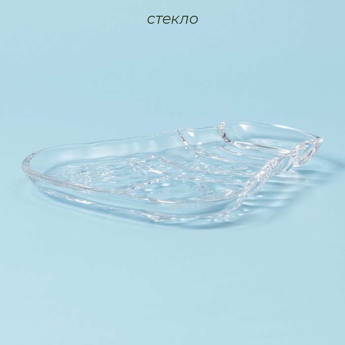 Блюдо «Новогоднее чудо. Снеговик», 16,7×16,4×2,3 см, стекло, прозрачное Блюдо «Новогоднее чудо. Снеговик», 16,7×16,4×2,3 см, стекло, прозрачное