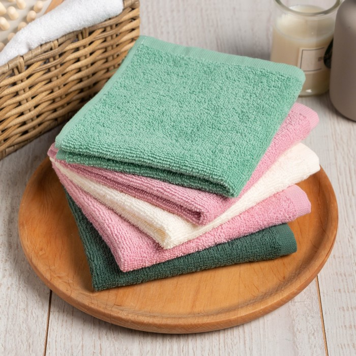 Набор махровых салфеток &laquo;Только для тебя&raquo; 30х30 см -5шт, 100% хл, 340гр/м2