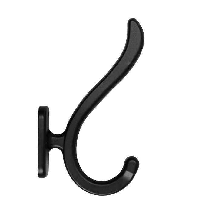 Крючок мебельный CAPPIO SMILE, двухрожковый, черный Крючок мебельный CAPPIO SMILE, двухрожковый, черный