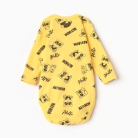 Боди детский, цвет жёлтый, рост 68 см