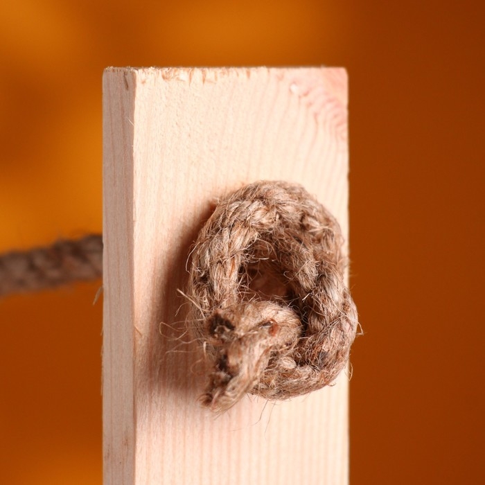 Набор кашпо деревянных 2 в 1 (25.5&times;15&times;30; 20&times;12&times;23 см) "Аром", ручка канат, Натуральная сосн 1006000