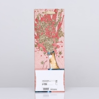 Пакет ламинированный под бутылку "Брызги шампанского",13 х 36 х 10 см