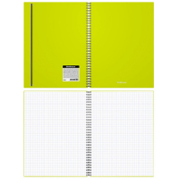 Тетрадь А4 на спирали, 80 листов в клетку, ErichKrause Neon, пластиковая обложка, на резинке, блок офсет 100% белизна, МИКС Тетрадь А4 на спирали, 80 листов в клетку, ErichKrause Neon, пластиковая обложка, на резинке, блок офсет 100% белизна, МИКС