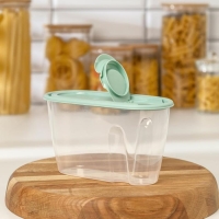 Ёмкость для сыпучих продуктов, 900 мл, цвет фисташковый Ёмкость для сыпучих продуктов, 900 мл, цвет фисташковый