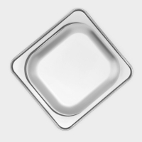 Гастроемкость 1/6 из нержавеющей стали, 150 мм, 17,5&times;16,5&times;14 см