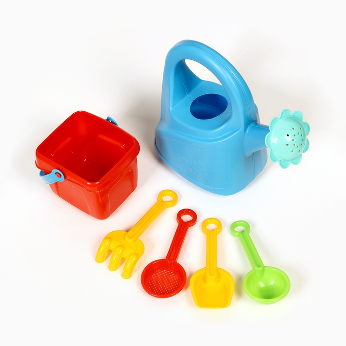 Набор детский Набор детский "Игрушки для песочницы": лейка, ведерко, лопатки, МИКС