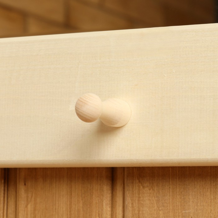 Зеркало резное с 1 полкой и 3 крючками, 45&times;50&times;10 см