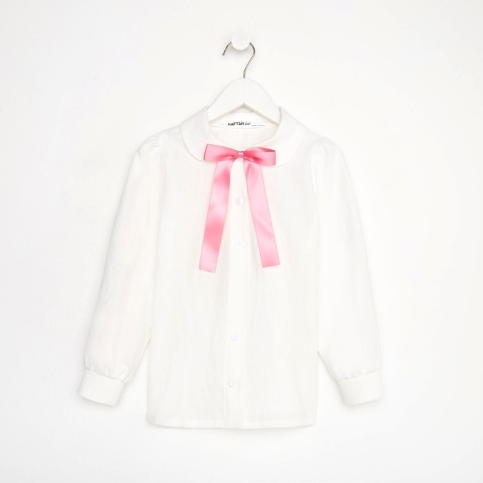 Рубашка детская KAFTAN, размер 32 (110-116 см), цвет белый