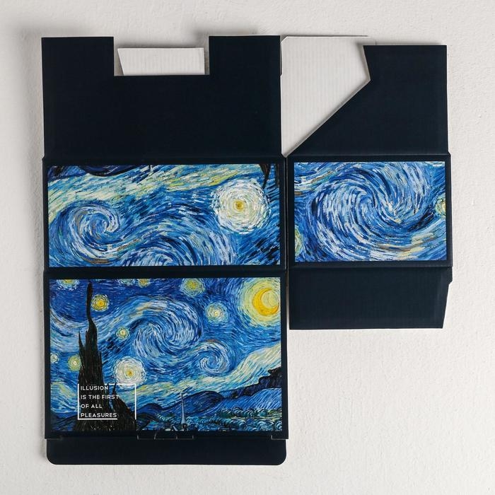 Коробка‒пенал, упаковка подарочная, &laquo;Ван Гог&raquo;, 22 х 15 х 10 см