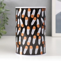 Копилка металл "Пёрышки" МИКС 8х8х12,5 см Копилка металл "Пёрышки" МИКС 8х8х12,5 см