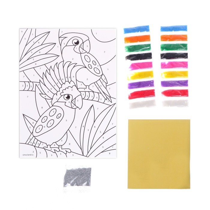 Набор для творчества. Сияющая фреска &laquo;Удивительные джунгли&raquo;