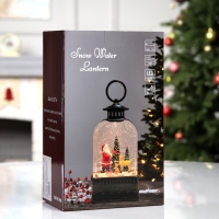 Светодиодная фигура &laquo;Фонарь с Дедом Морозом&raquo; 10.7 &times; 20.5 &times; 6.2 см, пластик, батарейки ААх3 (не в комплекте), USB, свечение тёплое белое