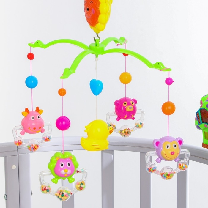 Мобиль музыкальный на кроватку &laquo;Пряничный Домик. Кольцо&raquo;, заводной, Крошка Я