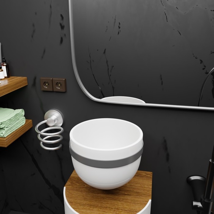 Держатель для фена, 11&times;9,5&times;11 см, алюминий