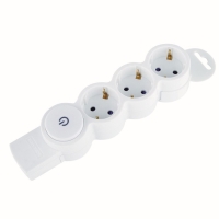 Колодка розеточная, Quick Fix, 3 гнезда с/з шторки с выкл 3680Вт 16А IP20 белая 32018 2, duw Колодка розеточная, Quick Fix, 3 гнезда с/з шторки с выкл 3680Вт 16А IP20 белая 32018 2, duw