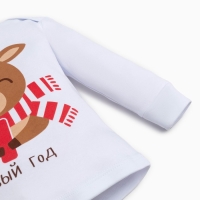 Комплект: джемпер и брюки Крошка Я &laquo;Мой первый НГ&raquo;, рост 62-68 см, цвет красный/белый