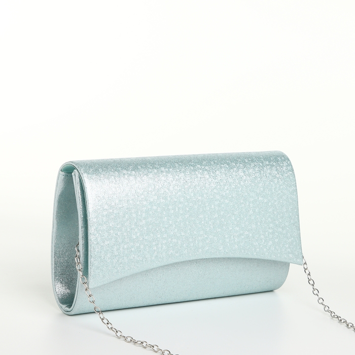 Сумка-клатч на магните, цвет голубой