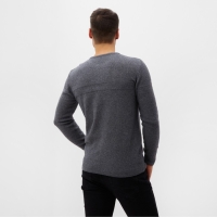 Джемпер мужской, цвет тёмно-серый, размер 48