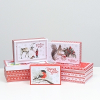 Набор коробок подарочных 15 в 1 "Скандинавия", 46,6 х 35,2 х 17.5- 12 х 7 х 4 см Набор коробок подарочных 15 в 1 "Скандинавия", 46,6 х 35,2 х 17.5- 12 х 7 х 4 см