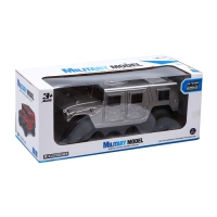 Джип радиоуправляемый «Хамер», свет, работает от батареек, 1:18, цвет серый Джип радиоуправляемый «Хамер», свет, работает от батареек, 1:18, цвет серый