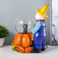 Плазменный шар "Хэллоуин" цветной 15х17х22 см RISALUX