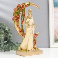 Сувенир полистоун "Пара в белом у месяца в цветах" 7,5х18х28 см Сувенир полистоун "Пара в белом у месяца в цветах" 7,5х18х28 см