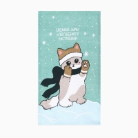 Набор полотенец Доляна "Снежной зимы и волшебного настроения" 28х46 см - 6 шт, 100% хл, рого 1058246