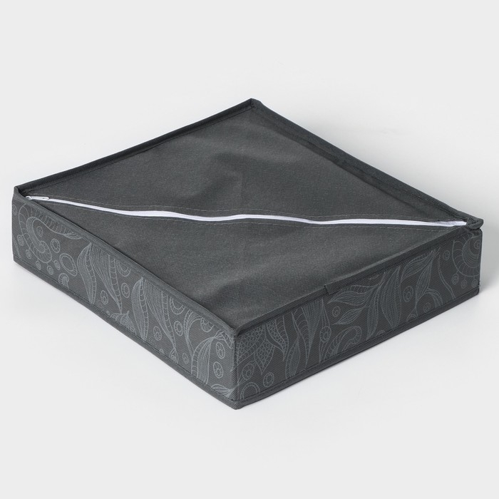 Органайзер для хранения белья Доляна &laquo;Нея&raquo;, 7 ячеек, 34&times;30&times;8 см, цвет серый