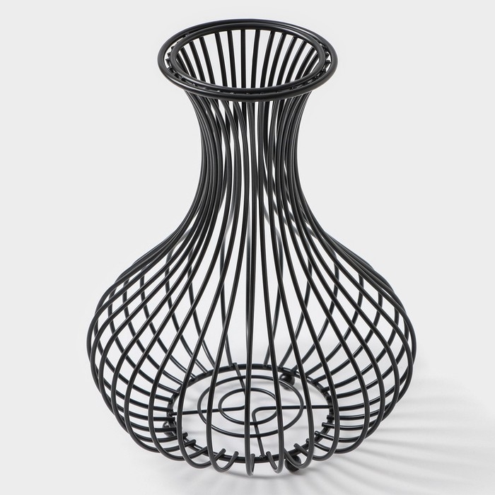 Корзина для пробок Корзина для пробок "Ваза Лофт" 18,2х18,2х23,4 см цвет черный