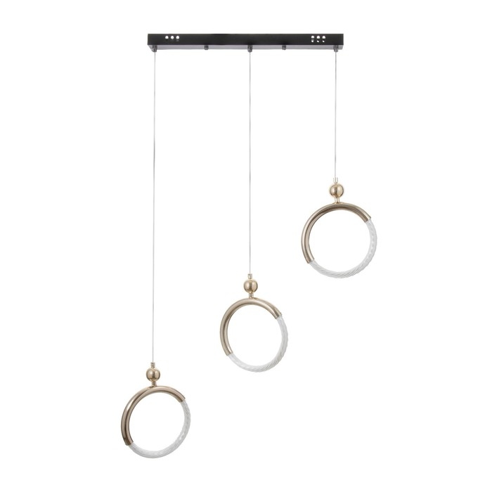 Светильник BayerLux Светильник BayerLux "Олендал" LED 30Вт черно-золотой 69х5х48-150 см