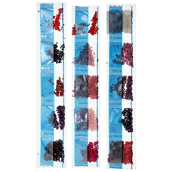 Алмазная мозаика на новый год с частичным заполнением &laquo;Розовая змейка&raquo;, 20 х 25 см, новогодний набор для творчества