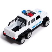 Машина металлическая «Джип 6X6 спецслужбы», 1:32, инерция, цвет белый Машина металлическая «Джип 6X6 спецслужбы», 1:32, инерция, цвет белый