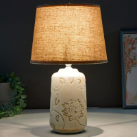 Лампа настольная 16352/1 E14 40Вт бело-бежевый 22х22х36 см RISALUX