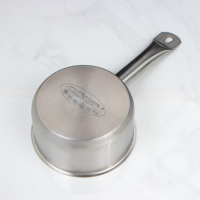 Ковш без крышки «Общепит», 1 л, d=14 см, h=7 см, металлическая ручка, с теплораспределительным слоем, индукция Ковш без крышки «Общепит», 1 л, d=14 см, h=7 см, металлическая ручка, с теплораспределительным слоем, индукция