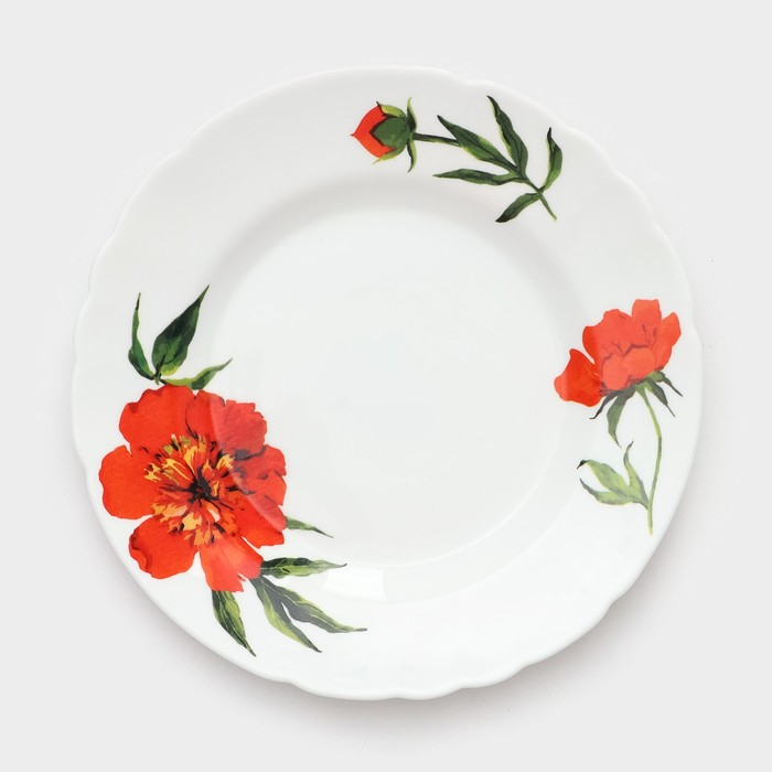 Сервиз столовый &laquo;Бархатная роза&raquo;, 37 предметов, стеклокерамика