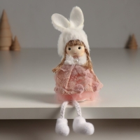 Кукла интерьерная "Ангелочек в цветочном платье в шапке с ушками" 5,5х7х19,5 см Кукла интерьерная "Ангелочек в цветочном платье в шапке с ушками" 5,5х7х19,5 см