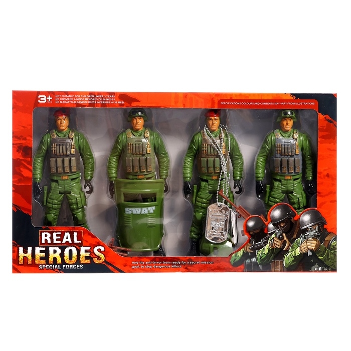 Набор солдатиков &laquo;Группа Альфа&raquo;, 4 штуки