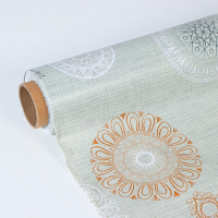 Клеёнка на стол Доляна, на нетканой основе, ширина 137 см, общая толщина 0,19 мм, рулон 20 м