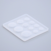 Форма силиконовая универсальная «Пуговицы» 3 размера Форма силиконовая универсальная «Пуговицы» 3 размера