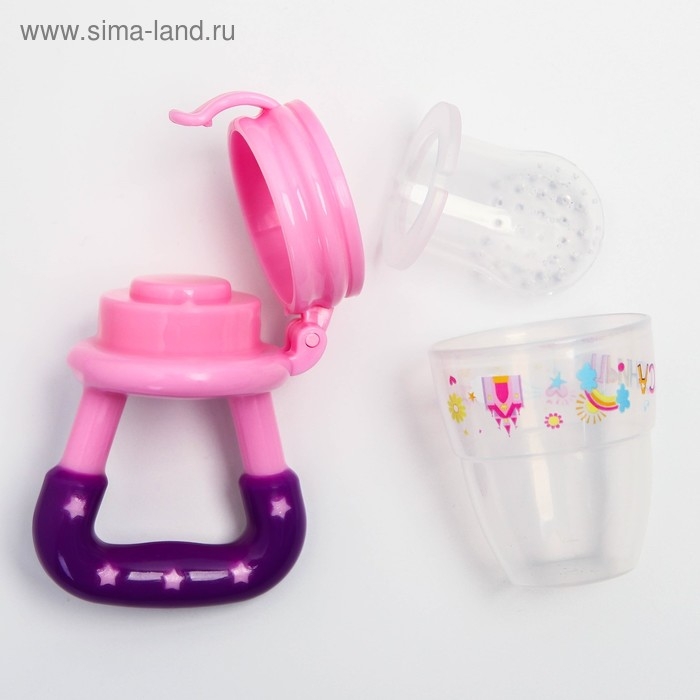 Ниблер &laquo;Принцесса&raquo;, с силиконовой сеточкой, цвет розовый