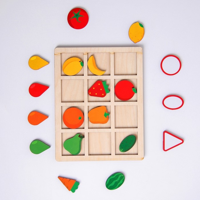 Головоломка. Сортер составной &laquo;Фрукты и овощи&raquo;